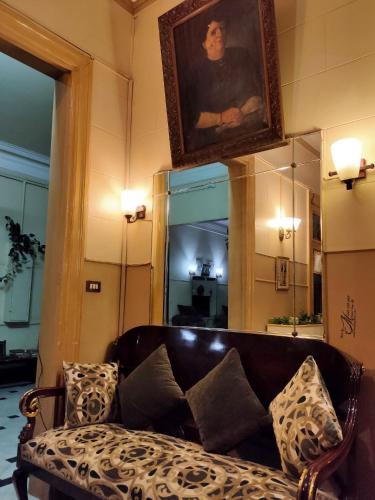 Coin salon dans l'établissement Triomphe Hostel