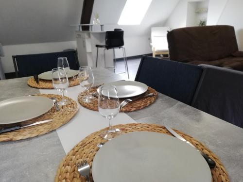 Un lugar para sentarse en Appartement au pied du circuit de Magny-cours