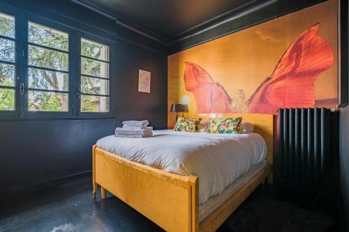 Posteľ alebo postele v izbe v ubytovaní LUXURY VILLA - Casa Di Roma aux portes de paris et disneyland