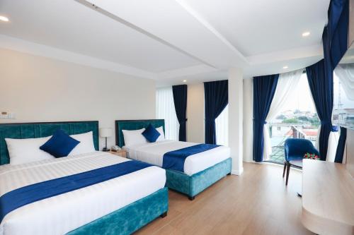 Postel nebo postele na pokoji v ubytování SANDALS FLORA HOTEL