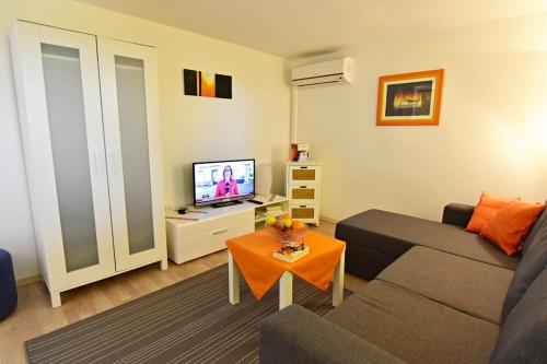 TV a/nebo společenská místnost v ubytování Apartments with parking space Savudrija, Umag - 13589