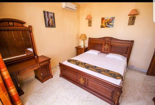 เตียงในห้องที่ Villa Soorkea
