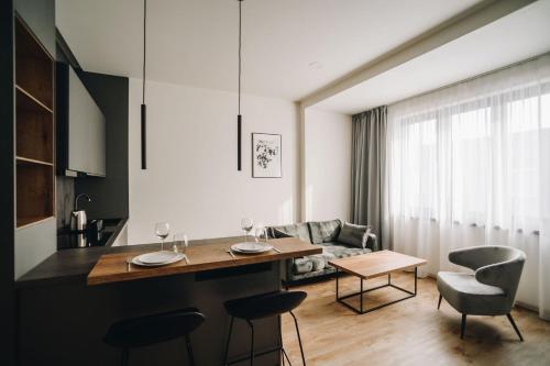 Ruang duduk di Executive Apartments Taborska