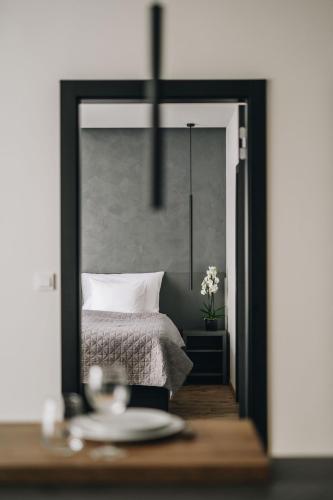 Katil atau katil-katil dalam bilik di Executive Apartments Taborska