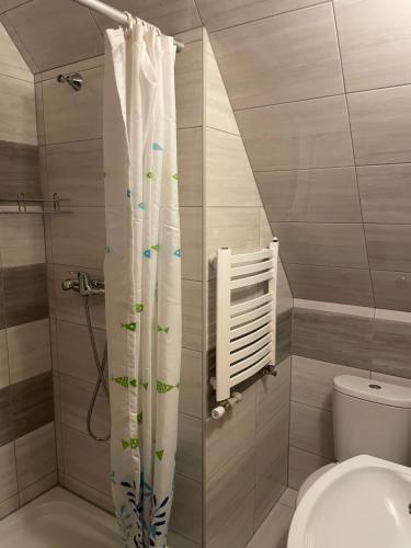 Kúpeľňa v ubytovaní Felągówka