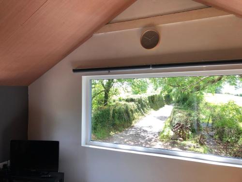 a window in a room with a view at Lucy's Loft in Cork