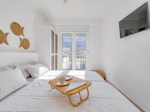 Posteľ alebo postele v izbe v ubytovaní MoganSol Apartment