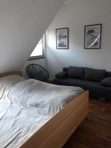 Postel nebo postele na pokoji v ubytování Ferienwohnung Grove