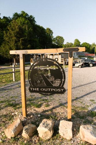 a sign for the cutest at The Outpost in Grand Rivers