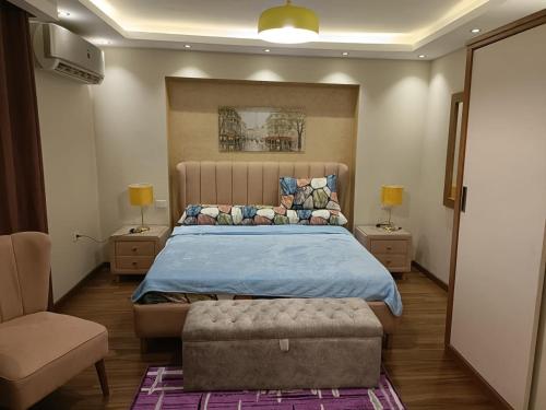 Krevet ili kreveti u jedinici u objektu Stylish Luxury Spacious Apartments Cairo