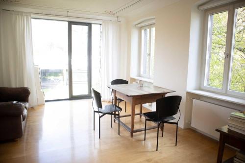 Ruang duduk di villaflora Gästehaus