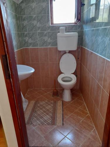 Koupelna v ubytování Eleni