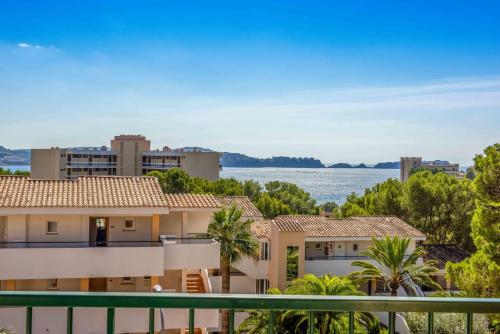a view of the water from the balcony of a house at Valentin Somni Hotel & Suites in Paguera