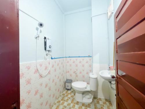 Koupelna v ubytování Lotus Blanc Homestay