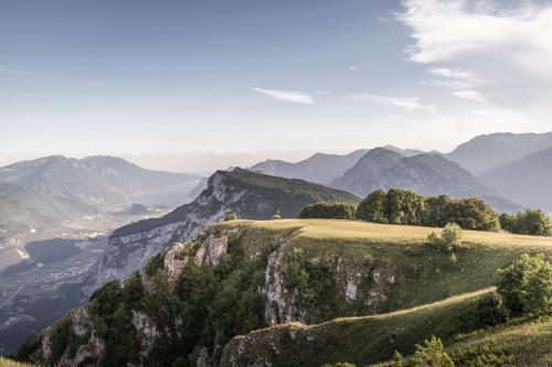 a hill with trees on top of a mountain at Casa Vacanze Cillà in Comano Terme