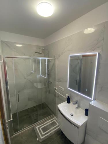 Koupelna v ubytování Apartments Ena