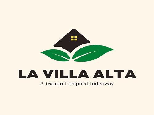 a logo for la villa alfa a tramwell tropical interagency at La Villa Alta in Siquijor