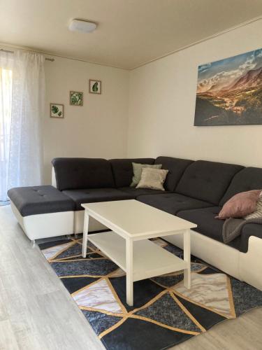 Χώρος καθιστικού στο Ferienhaus Wendenburg