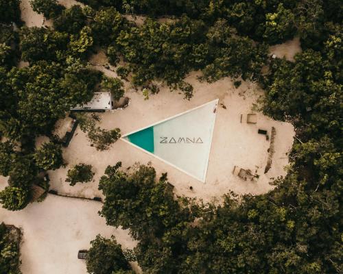 วิว Zamna eco-lodge Tulum จากมุมสูง