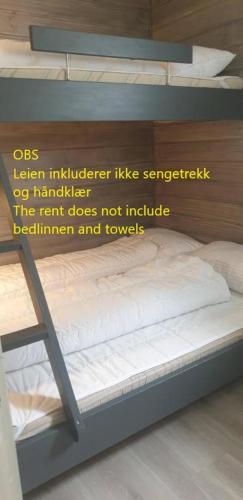 a poster of a bunk bed in a room at Oppdal Alpintun Stølen ski in - ski out in Oppdal