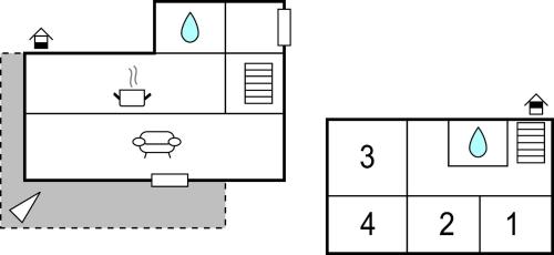 Plano de Amazing Home In Ytterøy With Wifi