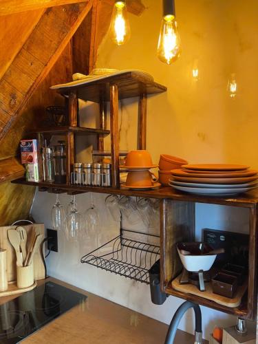 Dapur atau dapur kecil di Domo do Matto