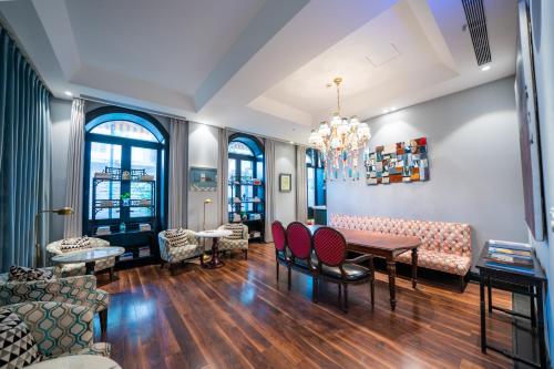 Χώρος καθιστικού στο Gracie Art Hotel