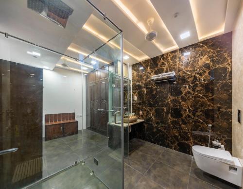 Koupelna v ubytování ama Stays & Trails Talia Costa, Udaipur