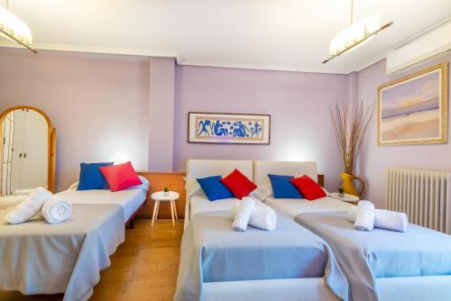 Posteľ alebo postele v izbe v ubytovaní Apartamento VIRGEN DEL VALLE