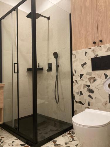 Kúpeľňa v ubytovaní Apartament Grzaniec