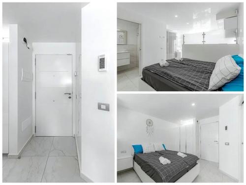 A bed or beds in a room at Tenerifeopenhome Luxury prestige studio in playa las americas