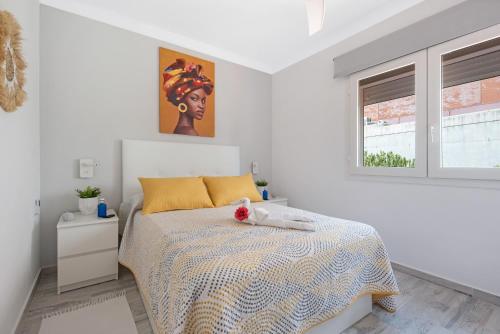 Postel nebo postele na pokoji v ubytování Apartamento junto al Mar