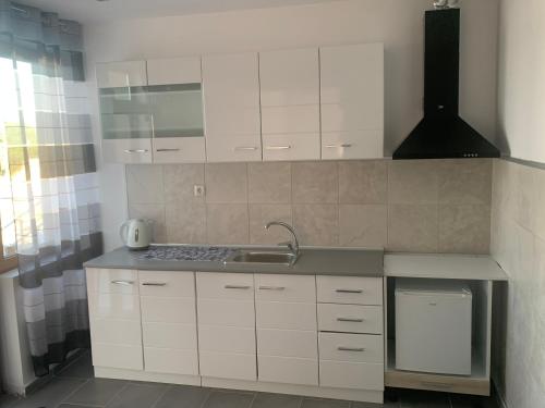 Kuchyň nebo kuchyňský kout v ubytování Стаи за гости Ася