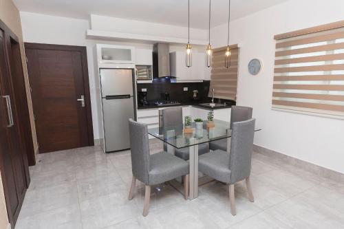 Η κουζίνα ή μικρή κουζίνα στο SOHA SUITES II