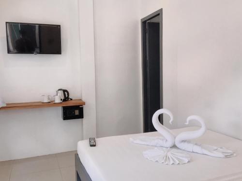 TV a/nebo společenská místnost v ubytování Palmera El Nido Inn