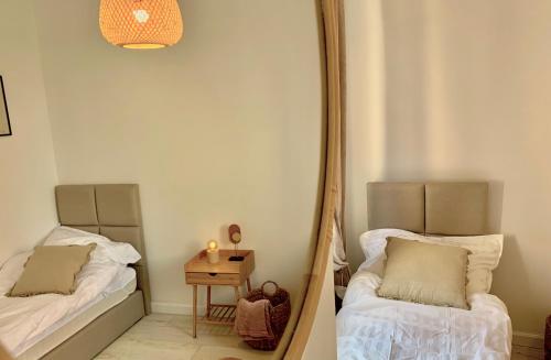 Letto o letti in una camera di Apartamenty Krasicki