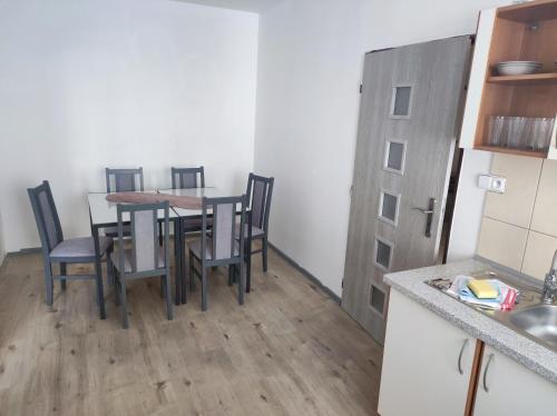 Η κουζίνα ή μικρή κουζίνα στο Apartmány HAVLÍČKOVA 423