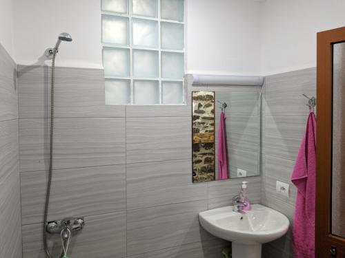 Koupelna v ubytování Guesthouse Alvi