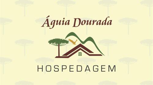 a logo of a house and a tree at Águia Dourada Hospedagem Casa 02 in Bom Jardim da Serra