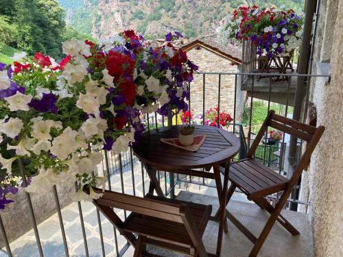 Balkoni atau teres di B&B Maison Vallomy