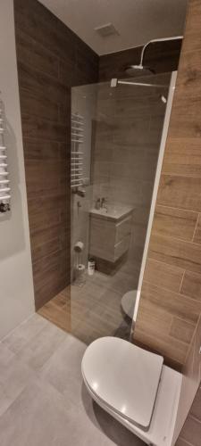 Ένα μπάνιο στο Apartamenty Chorzów obok Parku Śląskiego