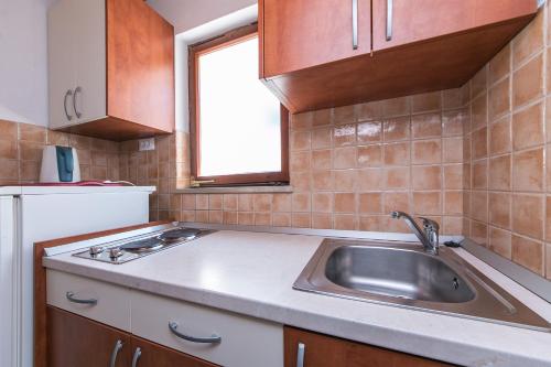 Kuchyňa alebo kuchynka v ubytovaní Apartment Brela 2752b
