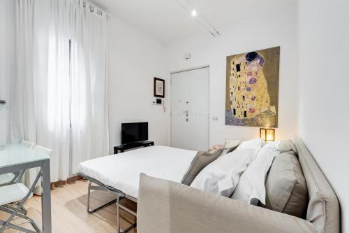 Posteľ alebo postele v izbe v ubytovaní Cosy 1 Bed Flat close to Vatican