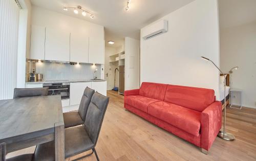 Kuchyň nebo kuchyňský kout v ubytování Hermitage Apartments