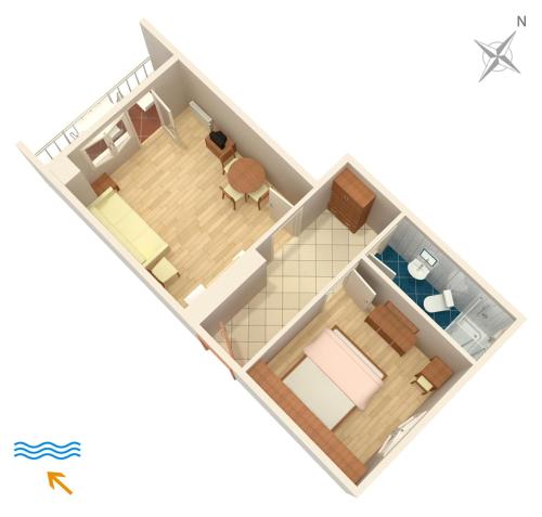 Κάτοψη του Apartments with parking space Punat, Krk - 5410