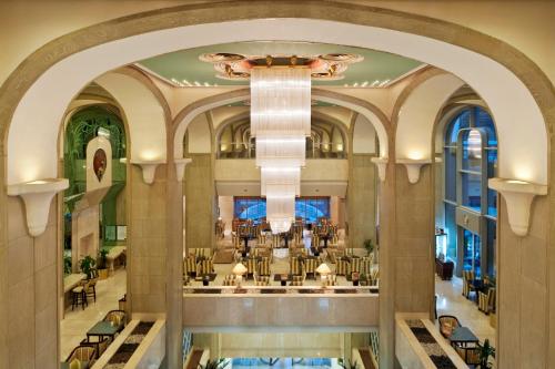 a view of the lobby of a building at Millennium Plaza Downtown Suites in Dubai