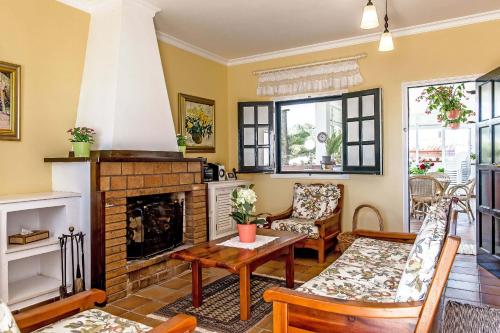 Χώρος καθιστικού στο Finca Tres Chimeneas