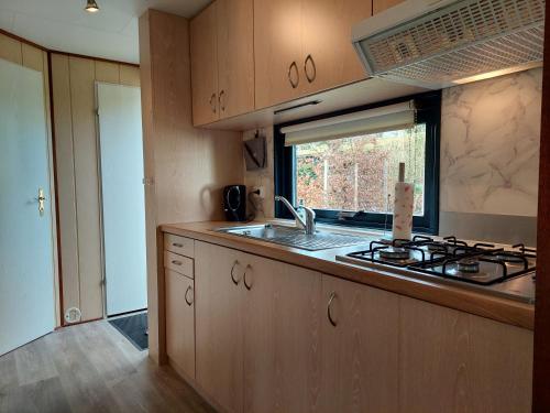 Dapur atau dapur kecil di Chalet Bosrust