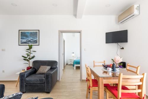 Un lugar para sentarse en Luxurious apartments Bona fide