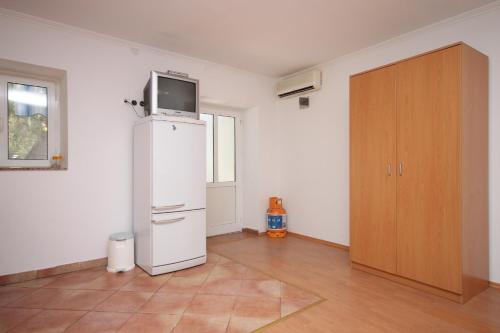 Kuchyňa alebo kuchynka v ubytovaní Apartments by the sea Zubovici, Pag - 6356